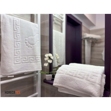 Prosop Hotel Greek | 500 GSM | Bumbac Alb | 30x50