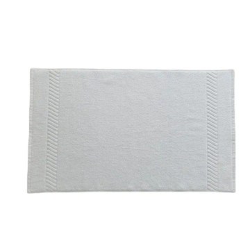 Prosop Covoras de Baie Greek | 700 GSM | Bumbac Alb | 50×70 cm