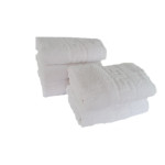 Set 5 Prosoape Hotel Greek | 550 GSM | Bumbac Alb | 50×90 cm