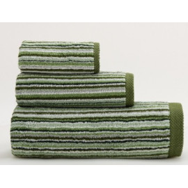 Prosopul Pure Stripes II Verde: Confort Suprem în 100% Bumbac