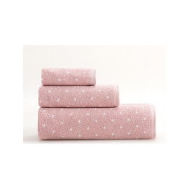 Prosop Eco-Friendly din Bumbac Reciclat – Efficience Dots – Pink