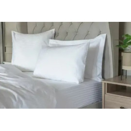 Cearsaf de Pat Hotel Cigny | Damasc cu Dungi 2 cm
