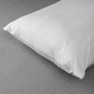 Protectie Perna Impermeabila | Frotir si Poliuretan | Alba | 70×70 cm