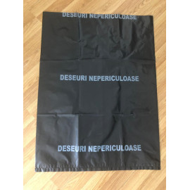 Saci menajeri negri inscriptionati " Deseuri nepericuloase " 60 L - 600 x 800 mm