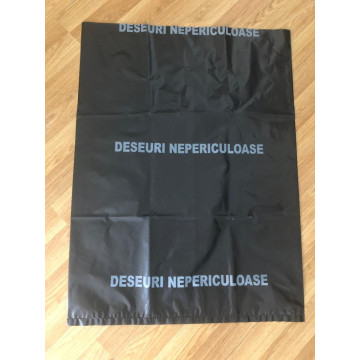 SacI polietilena galbenI inscriptionat Pericol biologic 240 litri avizat ADR